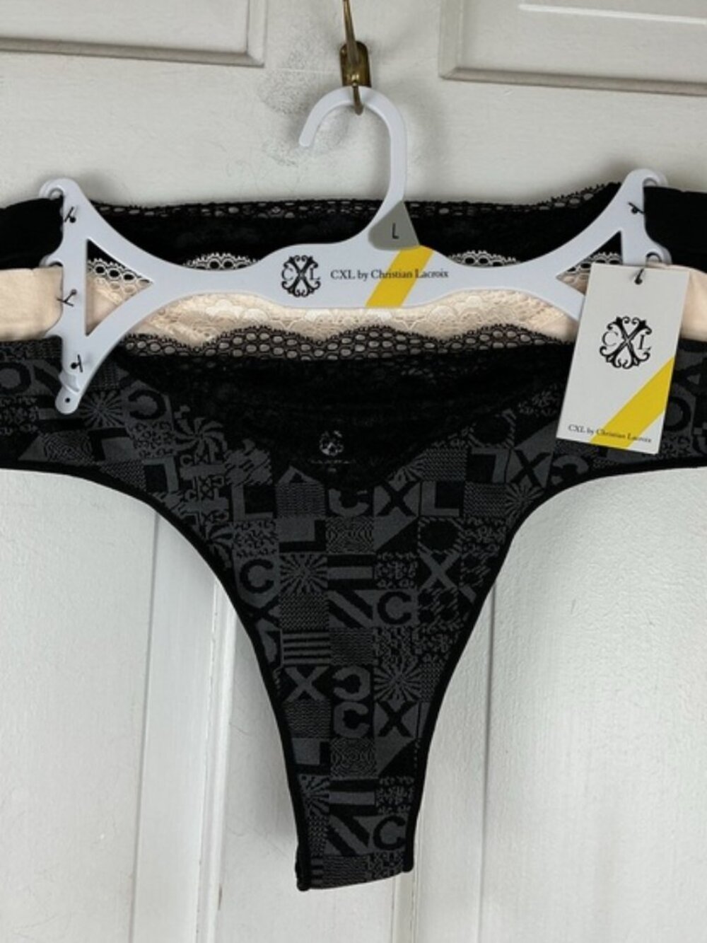 CXL by Christian Lacroix Lace Trim Panties Set - size Large - NWT